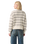 Charlotte Crewneck Cardigan in Claire Fairisle Egret