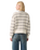 Charlotte Crewneck Cardigan in Claire Fairisle Egret