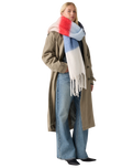 The Levi's® Womens Fuzzy Scarf in Moonlight Blue