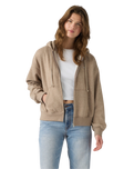 The Levi's® Womens Everyday Zip Hoodie in Taupe Gray Heather Bros