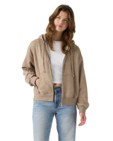 The Levi's® Womens Everyday Zip Hoodie in Taupe Gray Heather Bros