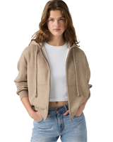 The Levi's® Womens Everyday Zip Hoodie in Taupe Gray Heather Bros