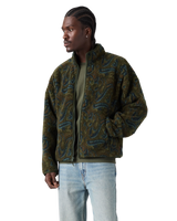 Nolan Sherpa Full Zip Fleece Jacket in Sedona Sherpa Paisley Rosin