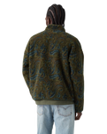 Nolan Sherpa Full Zip Fleece Jacket in Sedona Sherpa Paisley Rosin