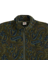 Nolan Sherpa Full Zip Fleece Jacket in Sedona Sherpa Paisley Rosin