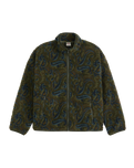 Nolan Sherpa Full Zip Fleece Jacket in Sedona Sherpa Paisley Rosin