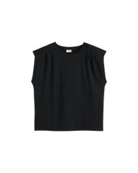 Pleated Vest in Anthracite
