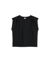 Pleated Vest in Anthracite