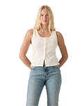 The Levi's® Womens Dry Goods Pointelle Lace Tank Top in Egret