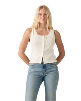 The Levi's® Womens Dry Goods Pointelle Lace Tank Top in Egret