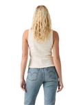 The Levi's® Womens Dry Goods Pointelle Lace Tank Top in Egret