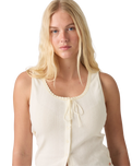 The Levi's® Womens Dry Goods Pointelle Lace Tank Top in Egret