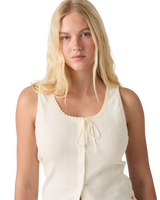 The Levi's® Womens Dry Goods Pointelle Lace Tank Top in Egret