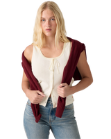 The Levi's® Womens Dry Goods Pointelle Lace Tank Top in Egret