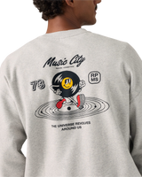 The Levi's® Mens Sunset Sweatshirt in Music City 3 Light Heather Grey