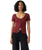 The Levi's® Womens Austen Button-Up Top in Warm Cabernet