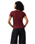 The Levi's® Womens Austen Button-Up Top in Warm Cabernet