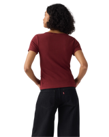 The Levi's® Womens Austen Button-Up Top in Warm Cabernet