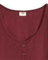 The Levi's® Womens Austen Button-Up Top in Warm Cabernet
