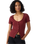 The Levi's® Womens Austen Button-Up Top in Warm Cabernet