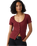 The Levi's® Womens Austen Button-Up Top in Warm Cabernet