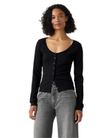 The Levi's® Womens Austen Button Up Long Sleeve Top in Anthracite