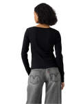 The Levi's® Womens Austen Button Up Long Sleeve Top in Anthracite