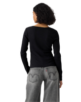 The Levi's® Womens Austen Button Up Long Sleeve Top in Anthracite