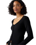 The Levi's® Womens Austen Button Up Long Sleeve Top in Anthracite