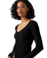 The Levi's® Womens Austen Button Up Long Sleeve Top in Anthracite