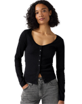 The Levi's® Womens Austen Button Up Long Sleeve Top in Anthracite
