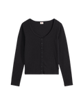 The Levi's® Womens Austen Button Up Long Sleeve Top in Anthracite