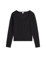 The Levi's® Womens Austen Button Up Long Sleeve Top in Anthracite