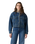 The Levi's® Womens Collarless Cropped Sherpa Trucker Jacket in Rogue Rumor