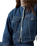 The Levi's® Womens Collarless Cropped Sherpa Trucker Jacket in Rogue Rumor