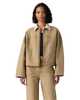 The Levi's® Womens Loose Workwear Jacket in Canvas Kelp