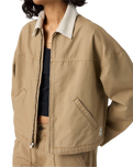 The Levi's® Womens Loose Workwear Jacket in Canvas Kelp