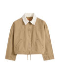 The Levi's® Womens Loose Workwear Jacket in Canvas Kelp