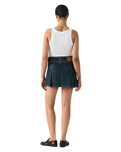 The Levi's® Womens Inverted Pleat Mini Skirt in Happy Tale Stone