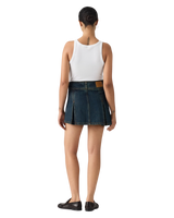 The Levi's® Womens Inverted Pleat Mini Skirt in Happy Tale Stone