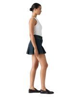 The Levi's® Womens Inverted Pleat Mini Skirt in Happy Tale Stone