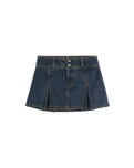 The Levi's® Womens Inverted Pleat Mini Skirt in Happy Tale Stone