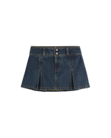The Levi's® Womens Inverted Pleat Mini Skirt in Happy Tale Stone