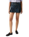 The Levi's® Womens Inverted Pleat Mini Skirt in Happy Tale Stone