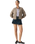 The Levi's® Womens Inverted Pleat Mini Skirt in Happy Tale Stone