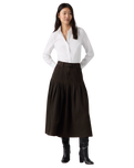 The Levi's® Womens Yoked Pleated Skirt in Over A Cup