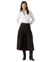 The Levi's® Womens Yoked Pleated Skirt in Over A Cup
