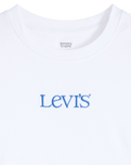 The Levi's® Womens Graphic Essential Baby T-Shirt in Emb Club Logo Bright White