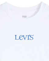 The Levi's® Womens Graphic Essential Baby T-Shirt in Emb Club Logo Bright White