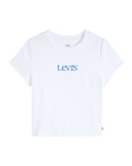 The Levi's® Womens Graphic Essential Baby T-Shirt in Emb Club Logo Bright White